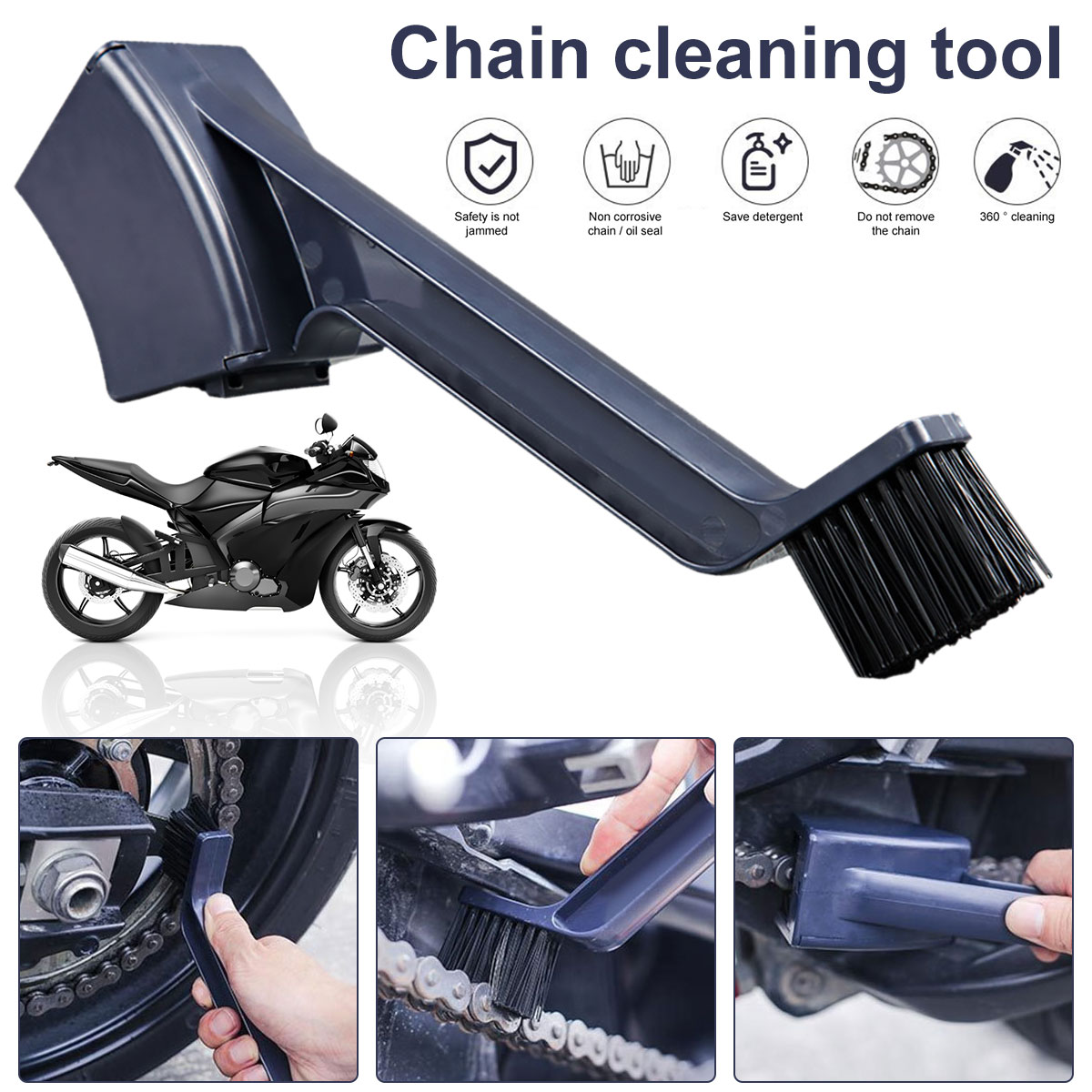 Motorcycle Gear Clearance - Motosiklet Zinciri Temizleme Fırçası Dişli Fırça