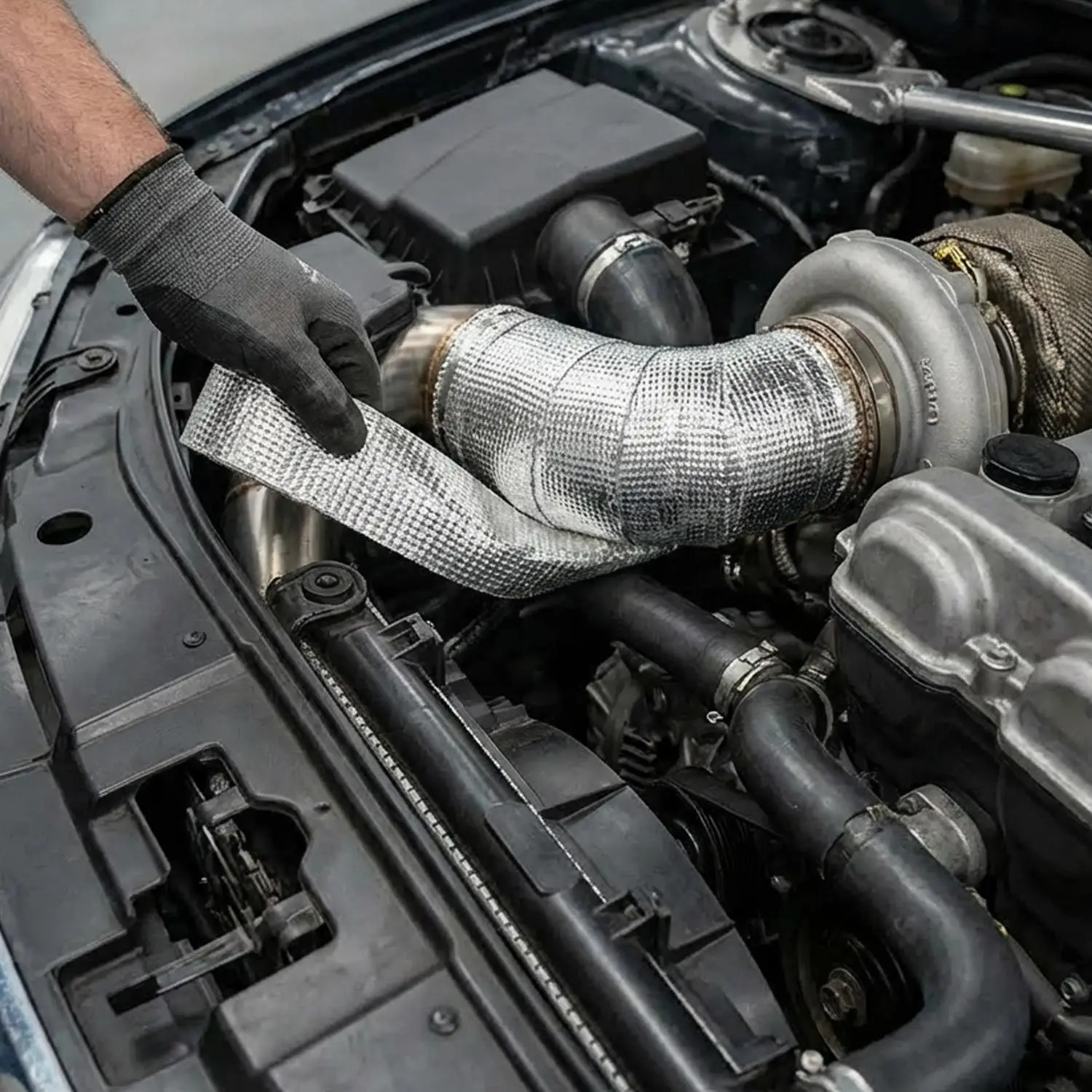 Exhaust Wrap Titanium - Motosiklet Susturucu Termal Bant Egzoz Bandı