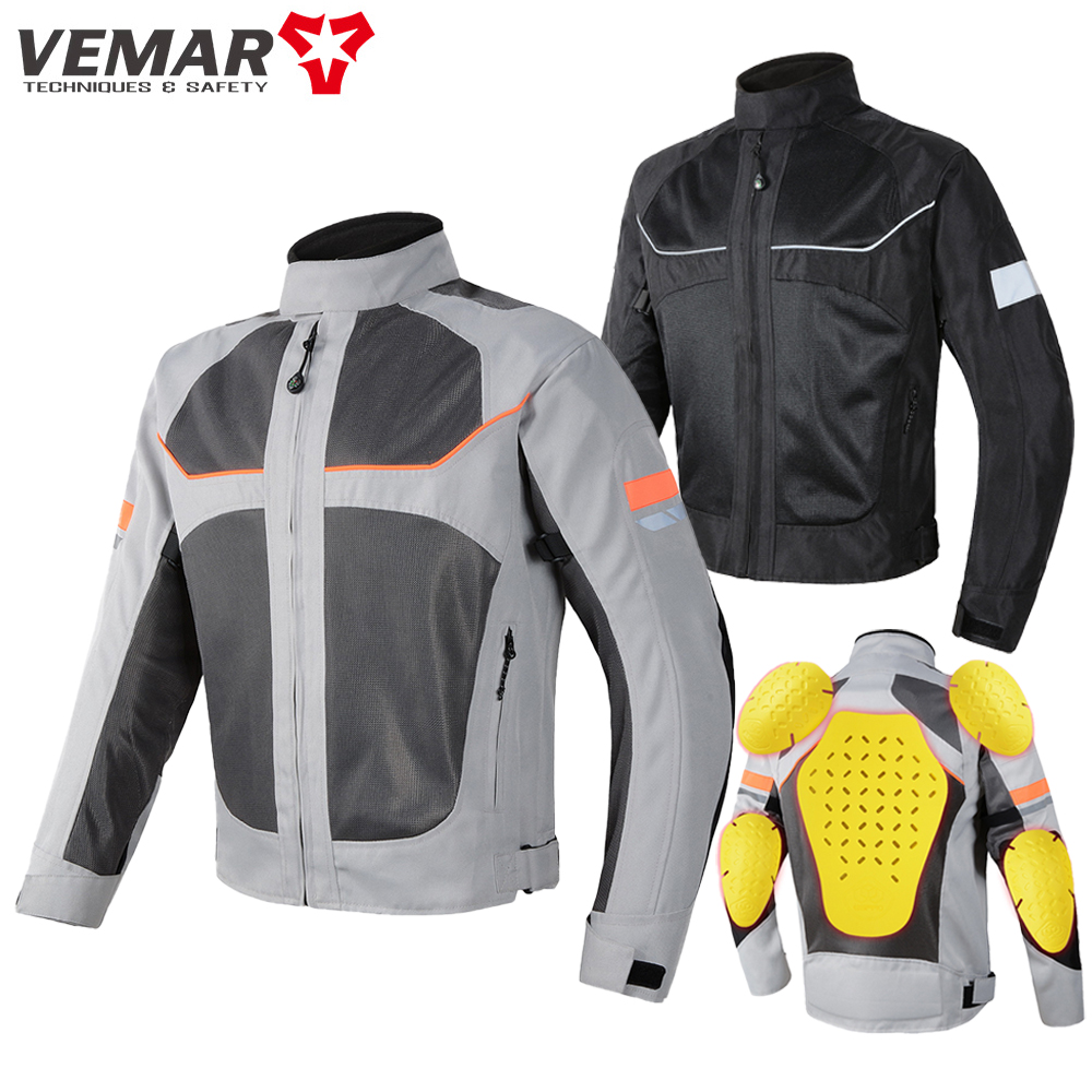 Gearx Motorcycle Jacket - Vemar yaz erkekler motosiklet ceket Motocross
