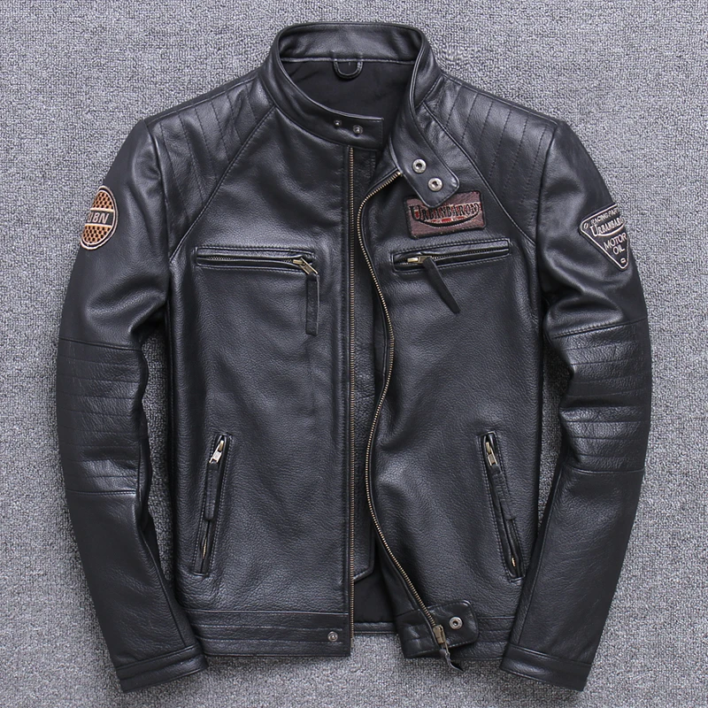 Moda Biker ceketler Vintage er - Riding Jacket Leather incelemesi ve fiyatı