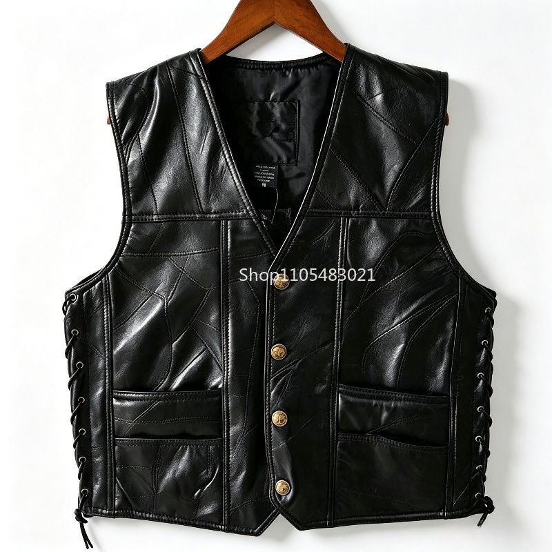 Erkek Siyah Patchwork Deri Bik - Riding Jacket Leather incelemesi ve fiyatı