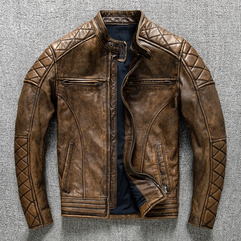Vintage Erkek Deri Ceket Sarı  - Riding Jacket Leather incelemesi ve fiyatı