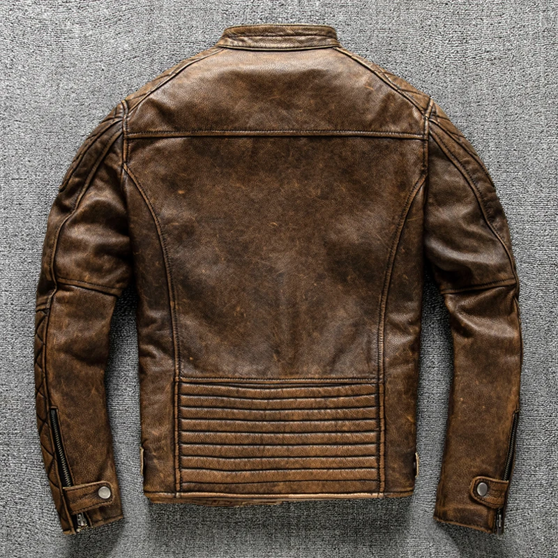 Vintage Erkek Deri Ceket Sarı  - Riding Jacket Leather incelemesi ve fiyatı