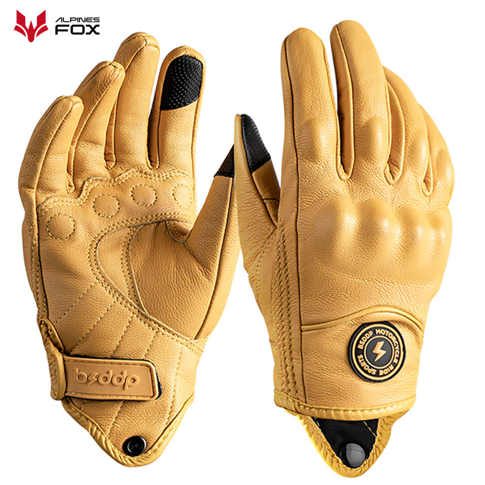 Retro Deri motosiklet eldivenl - Motorcycle Gear Fox incelemesi ve fiyatı